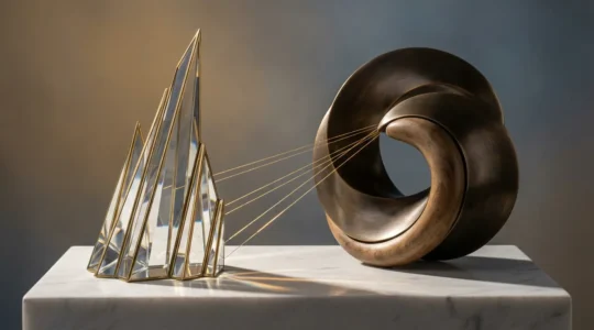 Rappresentazione simbolica dell'attrazione e contrasto tra il numero 1 e 9 nella numerologia di coppia