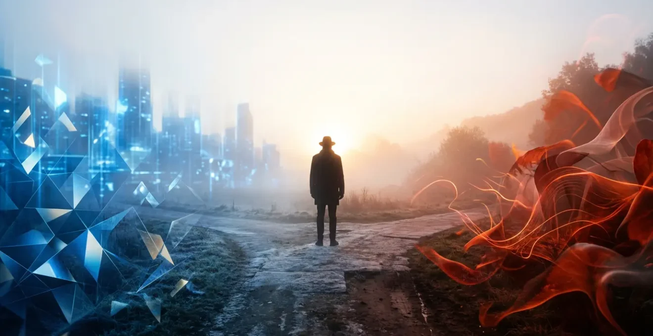 Bivio emotivo tra la logica della mente e i sentimenti del cuore in una relazione