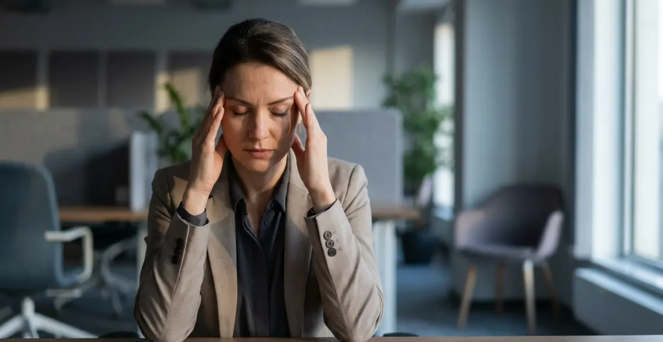 Persona esausta dopo una conversazione con un vampiro energetico