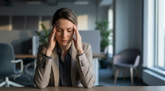 Persona esausta dopo una conversazione con un vampiro energetico